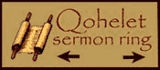 Qohelet Sermon Ring